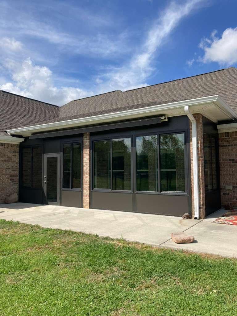 Custom screen room built by A Plus Patio & Screen